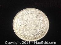 A Higher Grade 1950 Canadian Silver 50 Cent Coin