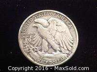 1942 American Silver 50 Cent Coin War Time 