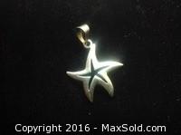 925 Sterling Silver Starfish Pendant 