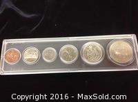 1971 British Colombia 6 Coin Set Of Canada 