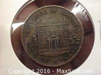 Province Of Canada Bank Of Montreal Token 1844 