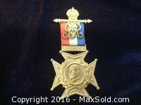 King George Medal Military Style Pin