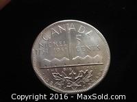 Large Canadian Aluminum 5 Cent 1951 Sudbury 
