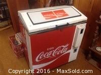 Vintage Metal Coke Cooler 