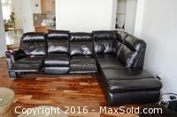 Leather Reclinable Sectional Couch -C