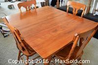 Antique Table And Chairs Dining Set -C