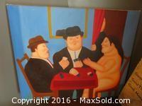 Oil Copy of Frank Botero Painting