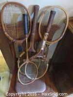 Vintage Wood Tennis Rackets 