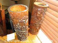 African Bamboo Vases