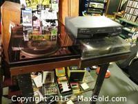 Turntables and VHS Machine