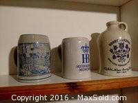 Ceramic Mugs And A Jug - A