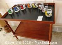 Bar Cart And Glasses - A