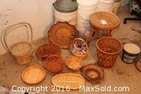 Stool, Baskets, Pails And More B