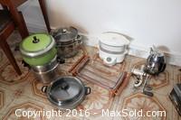 Steamer, Coffee Pot, Meat Grinder And More B