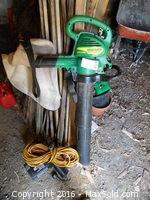 Blower Vac And Chainsaw B