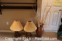 Lamps And Vase - A