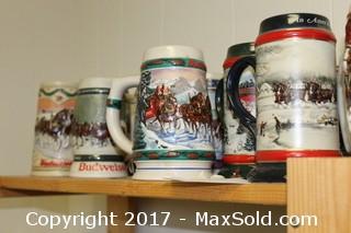 Budweiser Collectible Mugs 