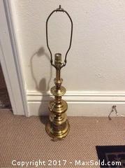Vintage 30" Brass Lamp
