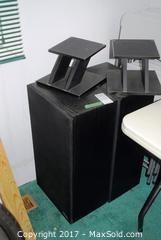 Speakers And Stands. A
