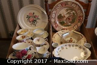 Tea Cups and Saucers And Plates - A