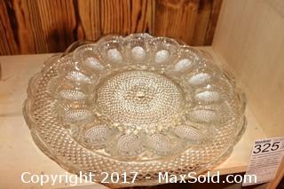 Glass Platters And Bowls - A