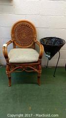Custom Vine Art Chair and Planter-C