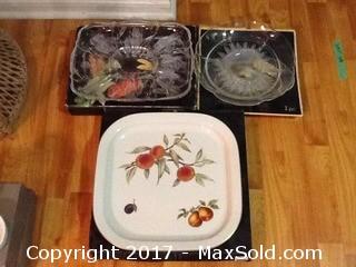 Royal Worcester Evesham And Other Platters