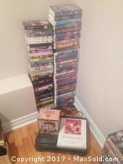 Disney Movies,  Gone With The Wind and VHS player