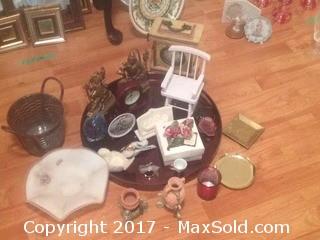 Collectibles And Tray