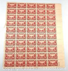 MaxSold Auction: 1936/1937 Army/Navy Issue Stamp Block with Plate Number  - Maple Shade (New Jersey, USA) SELLER MANAGED Downsizing Online Auction - Martin Avenue