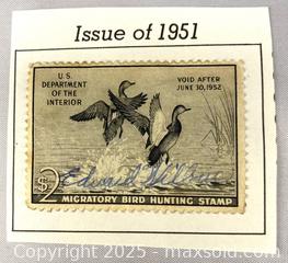 MaxSold Auction: 1951 Federal Duck Hunting Permit Stamp - Maple Shade (New Jersey, USA) SELLER MANAGED Downsizing Online Auction - Martin Avenue