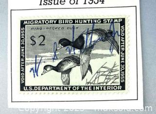 MaxSold Auction: 1954 Federal Duck Hunting Permit Stamp - Maple Shade (New Jersey, USA) SELLER MANAGED Downsizing Online Auction - Martin Avenue