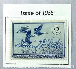 MaxSold Auction: 1955 Federal Duck Hunting Permit Stamp - Maple Shade (New Jersey, USA) SELLER MANAGED Downsizing Online Auction - Martin Avenue