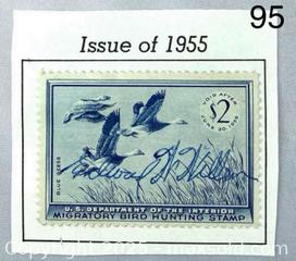MaxSold Auction: 1955 Federal Duck Hunting Permit Stamp - Maple Shade (New Jersey, USA) SELLER MANAGED Downsizing Online Auction - Martin Avenue
