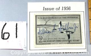 MaxSold Auction: 1956 Federal Duck Hunting Permit - Maple Shade (New Jersey, USA) SELLER MANAGED Downsizing Online Auction - Martin Avenue