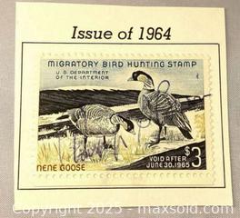MaxSold Auction: 1964 Federal Duck Hunting Permit Stamp - Maple Shade (New Jersey, USA) SELLER MANAGED Downsizing Online Auction - Martin Avenue