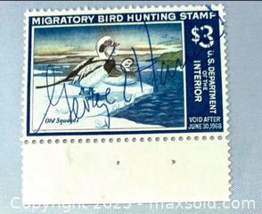 MaxSold Auction: 1967 Federal Duck Hunting Permit Stamp - Maple Shade (New Jersey, USA) SELLER MANAGED Downsizing Online Auction - Martin Avenue