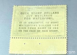MaxSold Auction: 1967 Federal Duck Hunting Permit Stamp - Maple Shade (New Jersey, USA) SELLER MANAGED Downsizing Online Auction - Martin Avenue