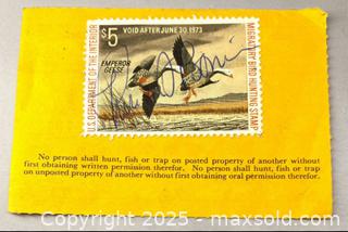 MaxSold Auction: 1972 Federal Duck Hunting Stamp/State Permit - Maple Shade (New Jersey, USA) SELLER MANAGED Downsizing Online Auction - Martin Avenue