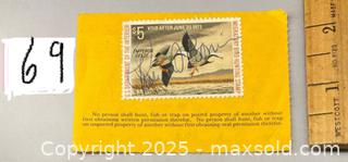 MaxSold Auction: 1972 Federal Duck Hunting Stamp/State Permit - Maple Shade (New Jersey, USA) SELLER MANAGED Downsizing Online Auction - Martin Avenue