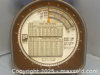 MaxSold Auction: 1972 Pelouze Postal Scale - Maple Shade (New Jersey, USA) SELLER MANAGED Downsizing Online Auction - Martin Avenue