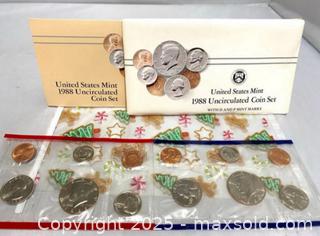 MaxSold Auction: 1988 US Uncirculated Coin Mint Sets - Maple Shade (New Jersey, USA) SELLER MANAGED Downsizing Online Auction - Martin Avenue
