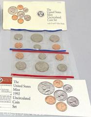 MaxSold Auction: 1992 US D/P Mint Coin Sets - Maple Shade (New Jersey, USA) SELLER MANAGED Downsizing Online Auction - Martin Avenue