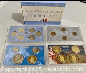 MaxSold Auction: 2009 US Mint Proof Variety of Coin Sets - Maple Shade (New Jersey, USA) SELLER MANAGED Downsizing Online Auction - Martin Avenue