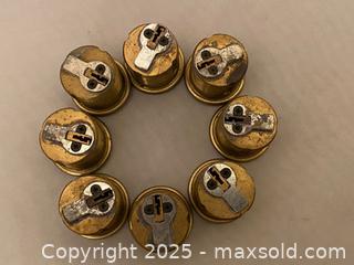 MaxSold Auction: 8 Identically Keyed Brass Mortise Cylinder Locks with 5 Keys - Maple Shade (New Jersey, USA) SELLER MANAGED Downsizing Online Auction - Martin Avenue