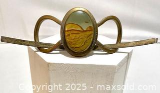 MaxSold Auction: Brass & Jasper Picture Stone Hair Decor - Maple Shade (New Jersey, USA) SELLER MANAGED Downsizing Online Auction - Martin Avenue