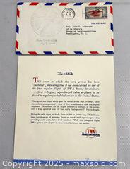 MaxSold Auction: Commemorative First Flight TWA Boeing Stratoliner - Maple Shade (New Jersey, USA) SELLER MANAGED Downsizing Online Auction - Martin Avenue