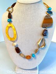 MaxSold Auction: Dangling Necklace with Gemstones - Maple Shade (New Jersey, USA) SELLER MANAGED Downsizing Online Auction - Martin Avenue