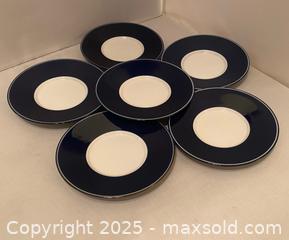 MaxSold Auction:  Dansk Concerto Adagio Royal Blue Appetizer Plates - Maple Shade (New Jersey, USA) SELLER MANAGED Downsizing Online Auction - Martin Avenue