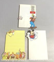 MaxSold Auction: Disney Mickey, Dwarfs & Goofy Note Pads - Maple Shade (New Jersey, USA) SELLER MANAGED Downsizing Online Auction - Martin Avenue